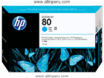 Tinta HP® 80 Cyan C4872A, 175-Ml