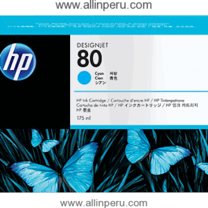 Tinta HP® 80 Cyan C4872A, 175-Ml