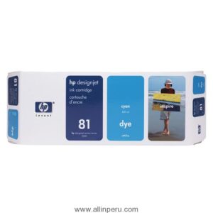 Tinta HP® 81 Cyan C4931A, 680-ML