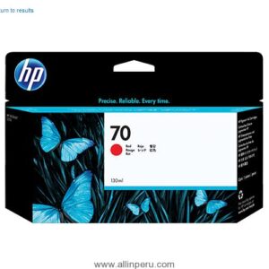 Tinta HP® 70 Rojo C9456A, 130Ml