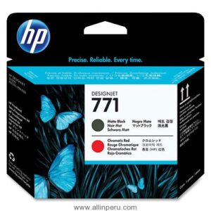 Cabezal HP 771 Matte Black & Chromatic Red CE017A 3.500 Páginas