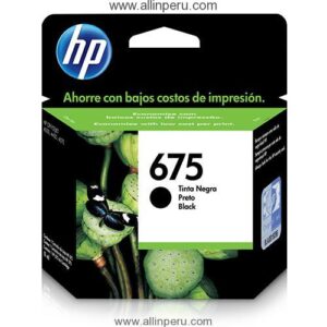 Tinta HP® 675 Negro CN690AL, 600 Páginas