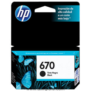 Tinta HP® 670 Negro CZ113AL, 250 Páginas