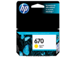 Tinta HP® 670 Yellow CZ116AL, 300 Páginas