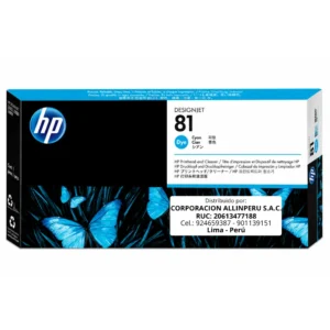 Cabezal HP 81 C4951A cian original vista frontal