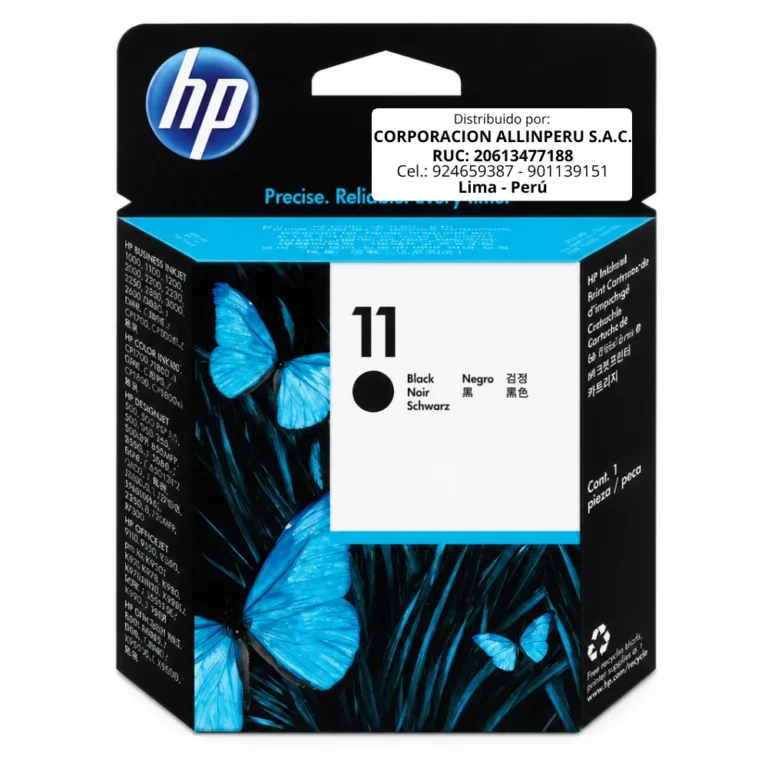 Cabezal de impresión HP C4810A negro HP 11 original sobre fondo blanco