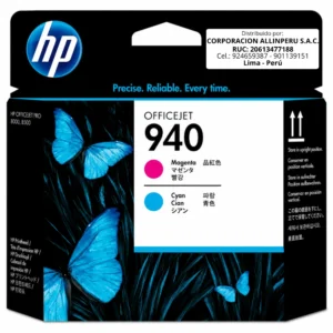 Cabezal HP 940 C4901A magenta cian original de frente