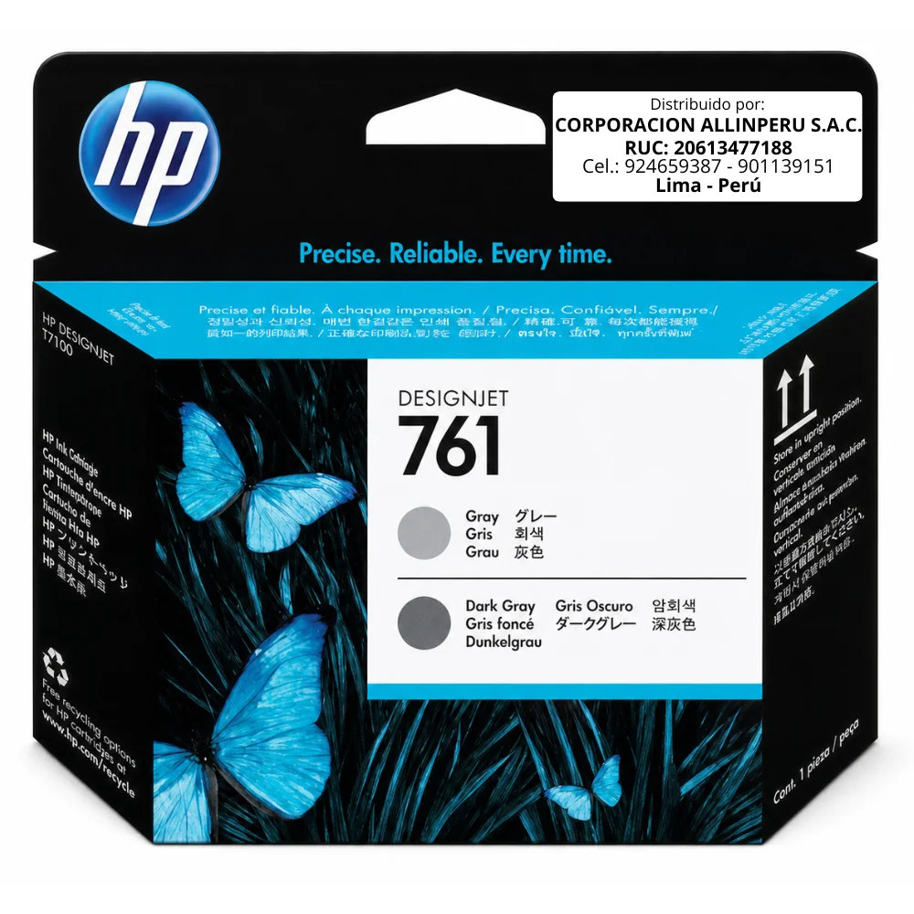 Cabezal HP CH647A Gray Dark Gray original 761