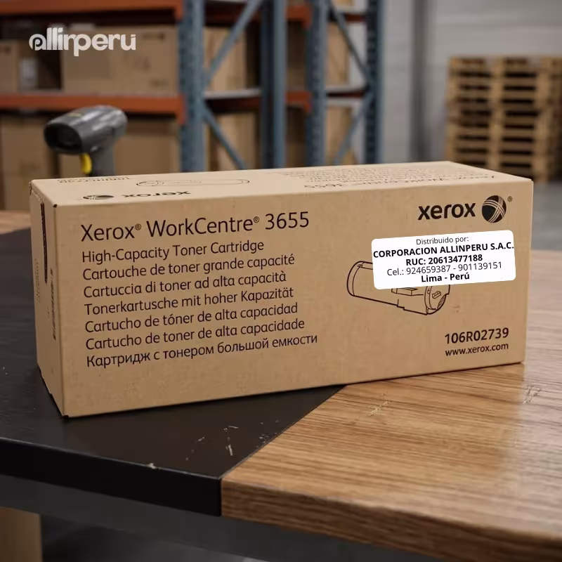 Foto de toner Xerox 106R02739 caja original sellada, producto nuevo