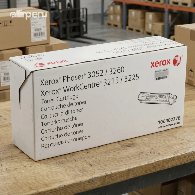 Foto de tóner Xerox 106R02778 muestra de impresión en papel calidad texto