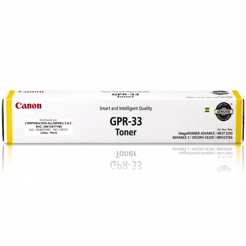 Toner Canon GPR-33 yellow original para ImageRUNNER ADVANCE C7065 C7055