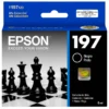 Cartucho de tinta Epson T197120-AL negro original sellado sobre fondo blanco