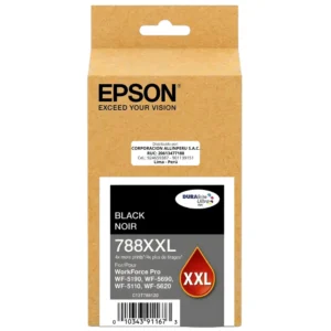 Cartucho Epson T788XXL Negro original T788XXL120 sellado de fábrica