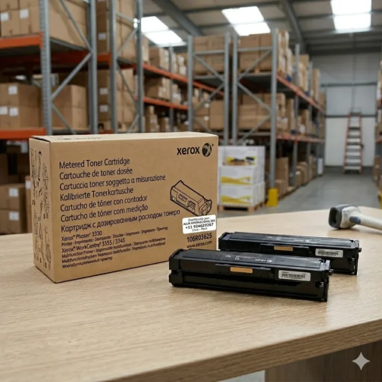 Foto de cartucho toner Xerox 106R03625 negro lateral en almacen