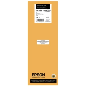 Cartucho de tinta negro foto Epson T636100 700 ml original sellado de fábrica