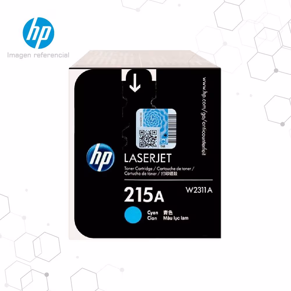 Empaque sellado de fábrica del tóner HP 215A cian W2311A