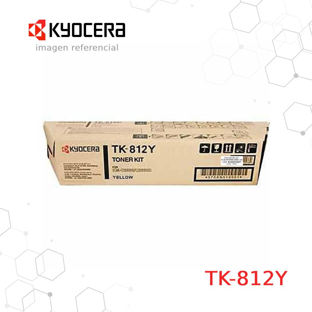 Cartucho-de-Toner-Kyocera-TK-812Y-Amarillo-20.000-Paginas.jpg Cartucho de Tóner Kyocera TK-812Y Amarillo, 20.000 Páginas - Imagen 1