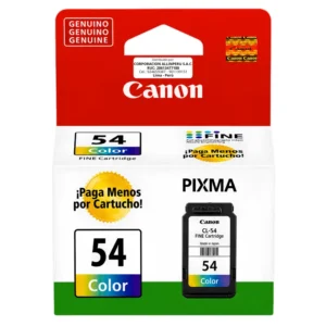 Foto de cartucho de tinta Canon CL-54 color original de frente