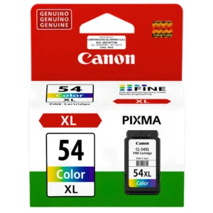 Foto de cartucho de tinta Canon CL-54XL color original de frente