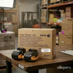 Foto de dos cartuchos toner Xerox 106R02612 negro extraídos del empaque dual pack