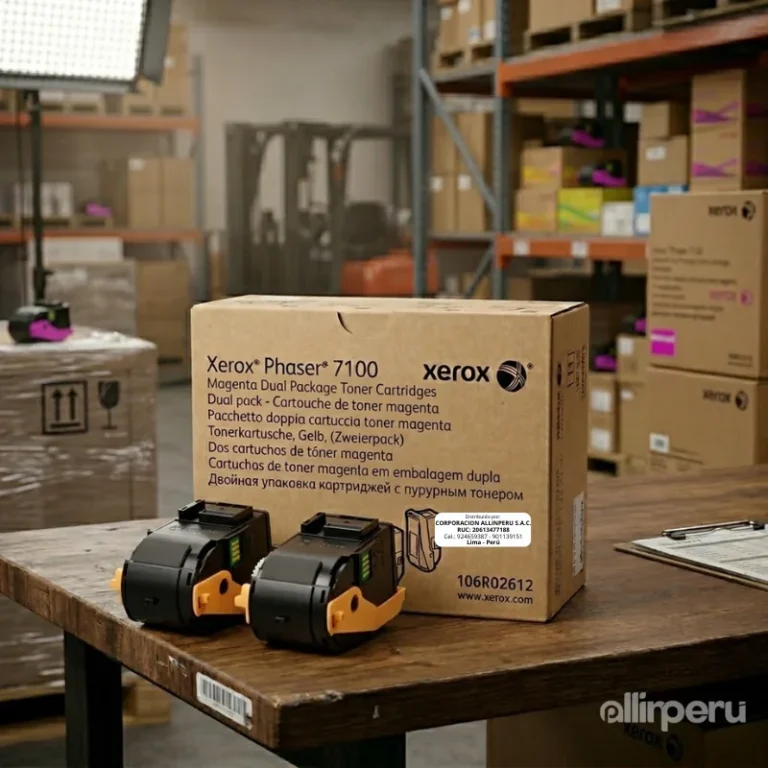 Foto de dos cartuchos toner Xerox 106R02612 negro extraídos del empaque dual pack