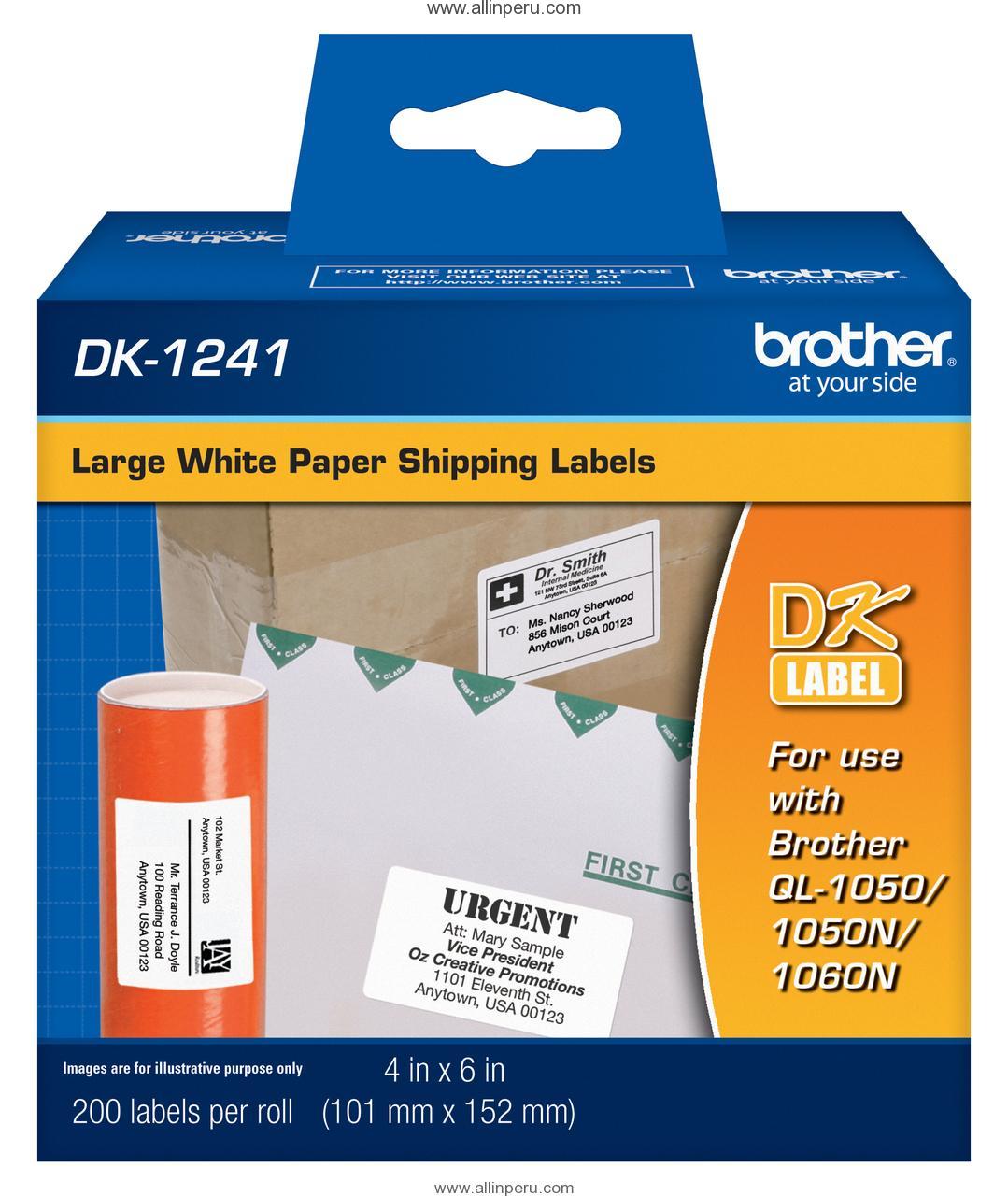 DK-1241.jpg Cinta Brother DK-1241 102 Mm. X 152 Mm., - Imagen 1