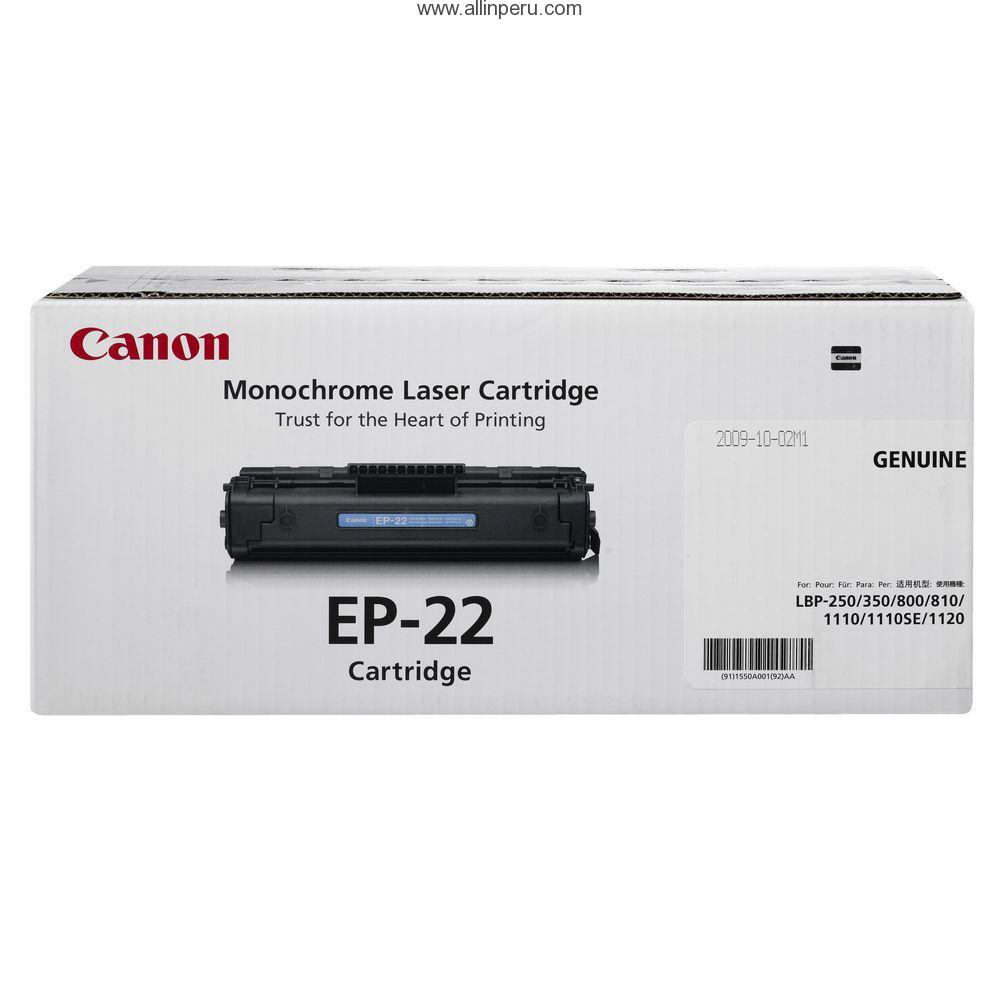 EP-22.jpg Toner Canon EP-22 Negro, 5.000 Paginas - Imagen 1
