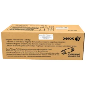 Foto de caja sellada del tóner Xerox Magenta Metered