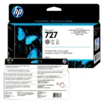 Foto de etiqueta original tinta HP 727 gris B3P24A