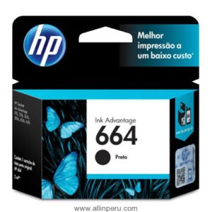 Tinta HP 664 Negro F6V29AL, 120 Páginas