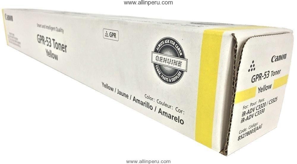 GPR-53Y.jpg Toner Canon GPR-53Y Amarillo, 19.000 pag - Imagen 1