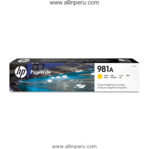 Tinta HP® 981A Amarillo J3M70A, 6.000 Páginas