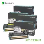 Kit Toner C736H1 Lexmark C736H1CG, C736H1YG, C736H1MG, C736H1KG