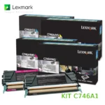Kit de Toner C746 Lexmark C746H1KG, C746A1CG, C746A1MG, C746A1YG