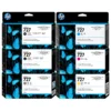 Foto de kit completo tinta HP 727 130ml 6 colores original HP