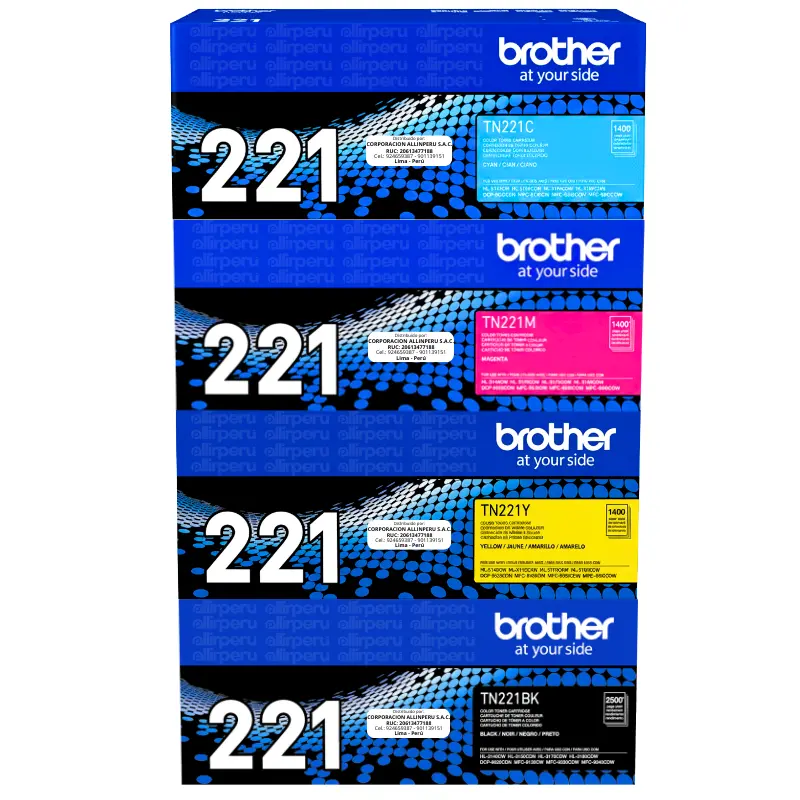 Kit Toner Brother TN-221 para MFC-9130CW, HL-3140CW Kit Toner Brother TN-221 para MFC-9130CW, HL-3140CW