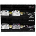 Kit Toner C734A1 Lexmark C734A1KG, C734A1CG, C734A1MG, C734A1YG