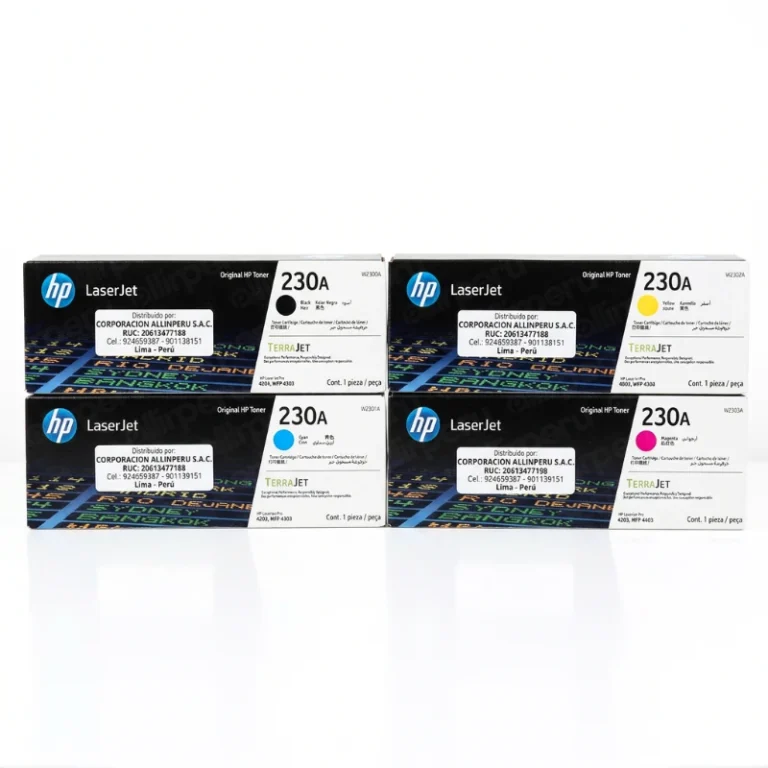 Foto de Kit de Tóner HP 230A W2300A W2301A W2302A W2303A CMYK cuatro cartuchos originales sellados