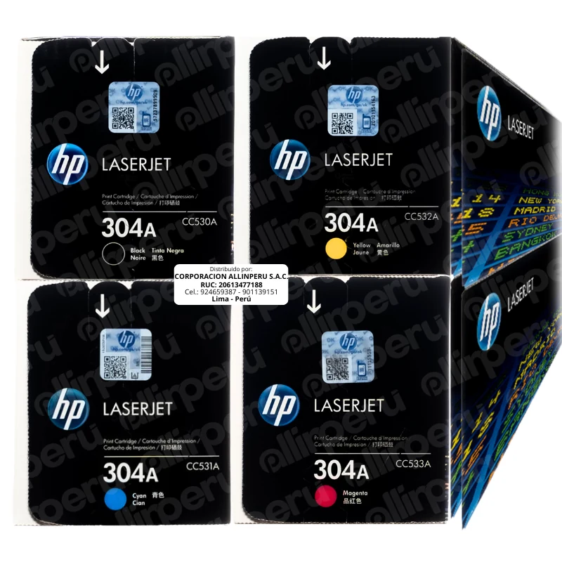 Kit Toner HP 304A para LaserJet CM2320 y CP2025
