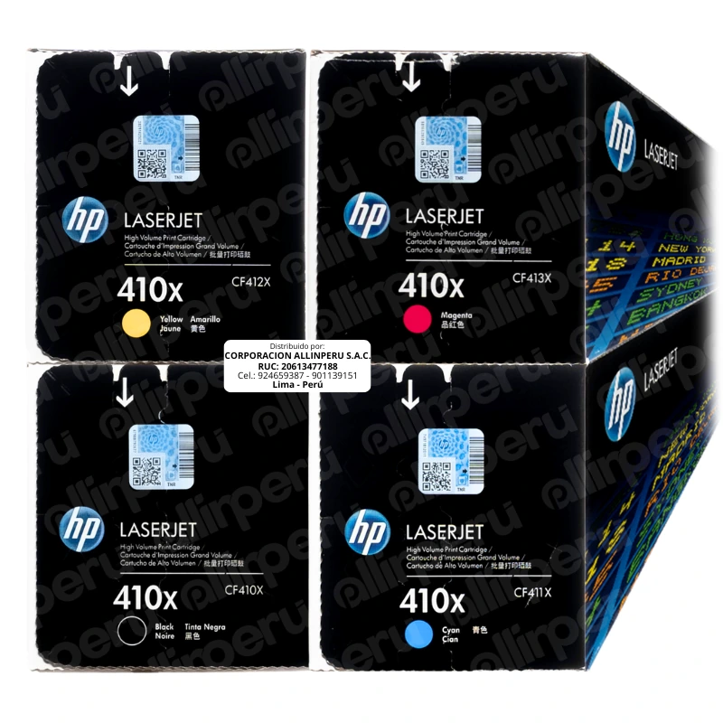 Kit Toner HP 410X para LaserJet M452 M477 M377