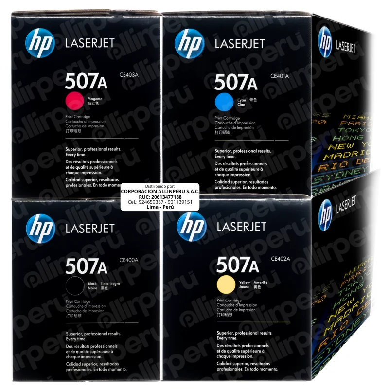 Kit Toner HP 507A para LaserJet M551 M570 y M575