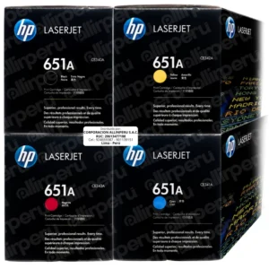 Kit Toner HP 651A CMYK para LaserJet M775