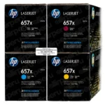 Kit Toner HP 657X 4 Colores para LaserJet M681 M682 Alto Rendimiento