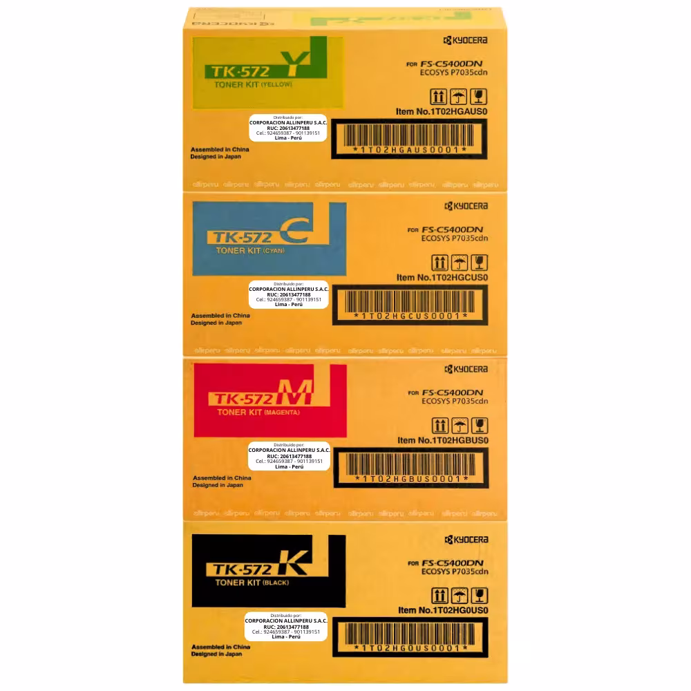 Kit Toner Kyocera TK-572 para FS-C5400, FS-C5400DN TK572
