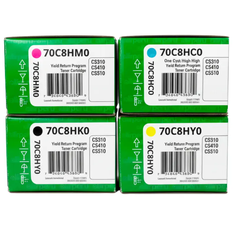 Kit Toner Lexmark 70C8H para CS310dn, CS510de Kit Toner Lexmark 70C8H para CS310dn, CS510de - Imagen 1