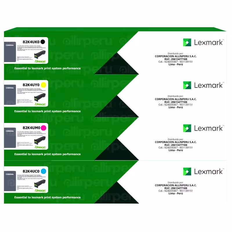 Kit Toner Lexmark 82K4U para CX860de