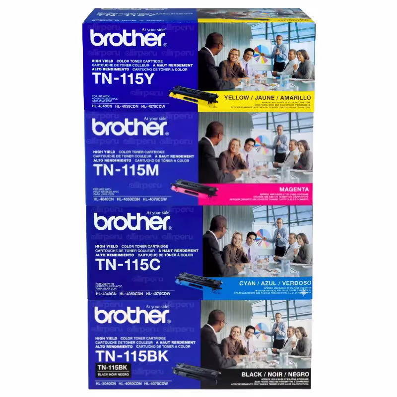 Kit de Toner Brother TN-115 para DCP-9040CN, HL-4040CN, HL-4070CDW