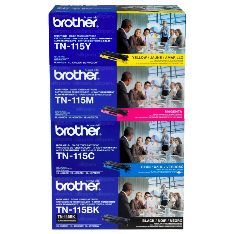 Kit de Toner Brother TN-115 para DCP-9040CN, HL-4040CN, HL-4070CDW