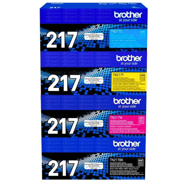 Kit de Toner Brother TN-217 para L3270CDW, L3551CDW, L3750CDW