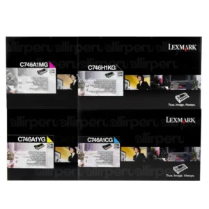 Kit de Toner C746 Lexmark C746H1KG, C746A1CG, C746A1MG, C746A1YG